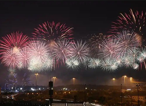 兴县焰火晚会